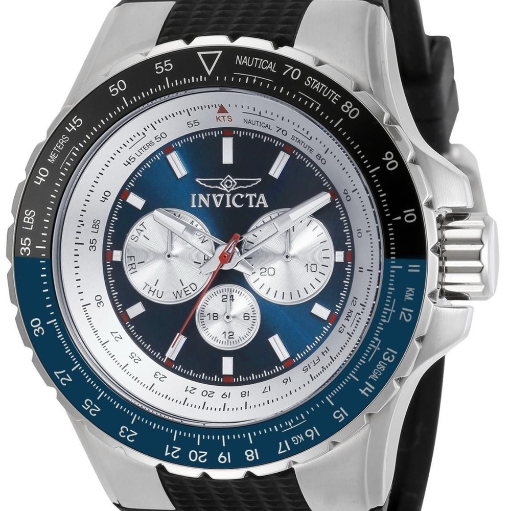 Invicta Aviator Skyshock Men's Watch - 50mm, Black